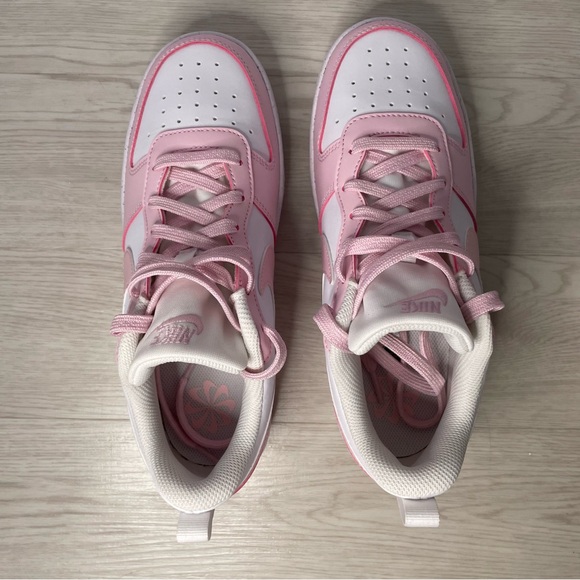 NWOB Nike Court Borough Low Recraft Pink Foam White (DV5456-105) Size 6Y  W7.5/8 - Picture 8 of 13